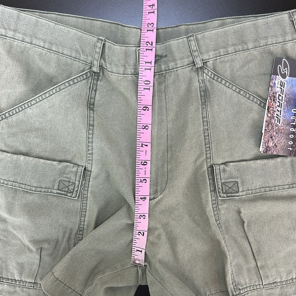 Sportif Olive Flat Iron Cotton Canvas Cargo Shorts 34
Y2K Outdoor Hiking… - Picture 4 of 15